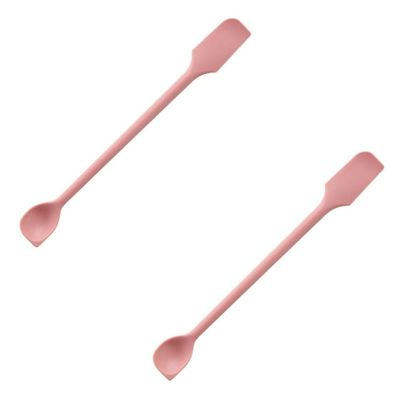 2025 New Mini Silicone Spatula Set, Double-headed Silicone Scraper, 2PCS Silicone Spatula Set for food Bottle, Reusable Beauty Tiny Spatula, for Scraping Icing Bread Cream, Jam