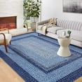 thumbnail image 1 of 2025 New Modern Braided Print Area Washable Rug, Entryway Non-Slip Runners, Ultra-Thin Farmhouse Kitchen Mat, Non-Shedding Accent Carpet, for Bedroom Bedside Laundry, 1 of 6