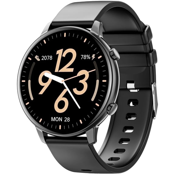 Smart Watch for Men, 1.39" Fitness Tracker with Bluetooth Calls(Answer&Make&Message Reminder), Smart Watch Fits for Android and iPhone, IP68 Waterproof, 100+ Sport Modes Smartwatch, for Gift, Black