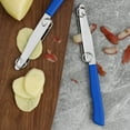 thumbnail image 1 of 2025 New Multifunctional Three-Purpose Spring Fruit Knife, Stainless Steel Blades With Spring Mechanism For Slicing Carving Vegetable Cutting, 2Pcs Household Kitchen Tool For, 1 of 6