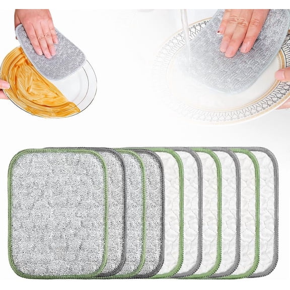 2025 New Multipurpose Wire Dishwashing Rags, Non-Scratch Wire Dishcloth, Reusable Wire Dishwashing Rags for Wet and Dry, for Kitchen, Sinks, Pots, Pans(wwx)