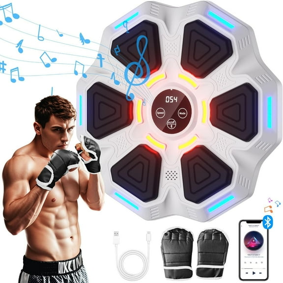 2025 New Music Boxing MachineSmart Bluetooth Boxing MachineMusic Punch Machine for Kids and AdultsBoxing Music TrainerEquipment for Home, Office, Gym