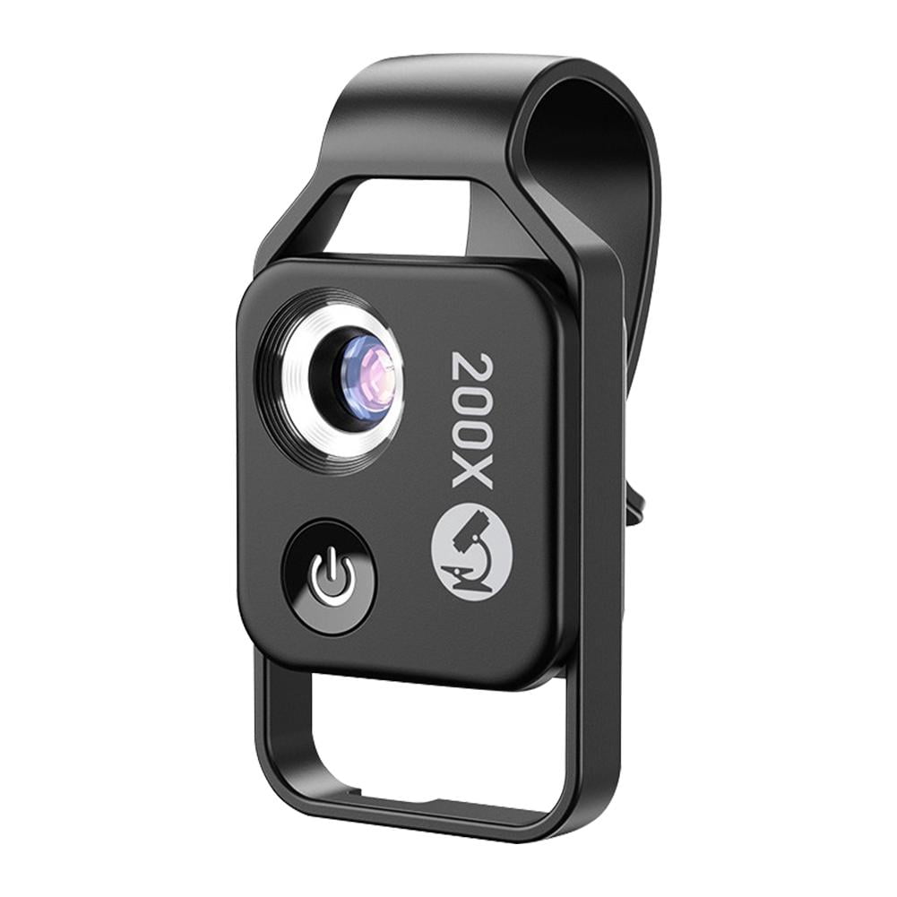 Microscope De Poche Nanozoom 200x – Clip Pour Smartphone, Lumière LED, Polariseur CPL – Exploration Portable