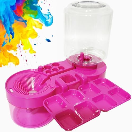 2025 New Paint Brush Cleaner with Paint Tray, Water Circulation Brush ...