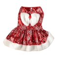 2025 New Pet Clothes Christmas Snow Princess Skirt Dog Clothing Cat