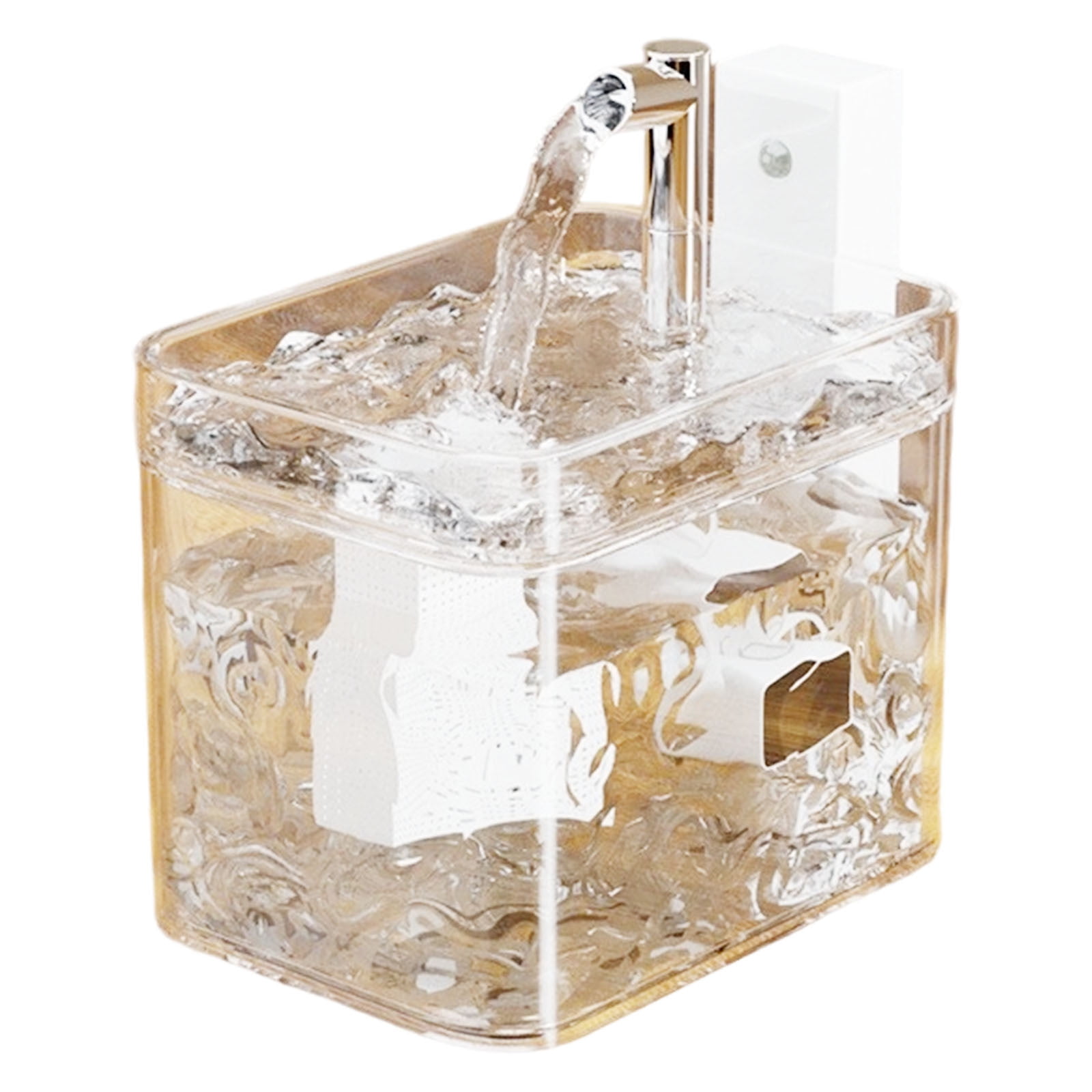 2025 New Pets Water Fountain 50.72OZ/1.5L - Triple-Filter Automatic Cat Dog Fountain with Ultra-Quiet Pump & LED Indicator for Multiple Pets, Large Capacity Stainless Steel