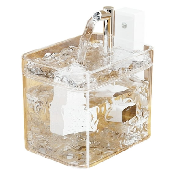 2025 New Pets Water Fountain 50.72OZ/1.5L - Triple-Filter Automatic Cat Dog Fountain with Ultra-Quiet Pump & LED Indicator for Multiple Pets, Large Capacity Stainless Steel