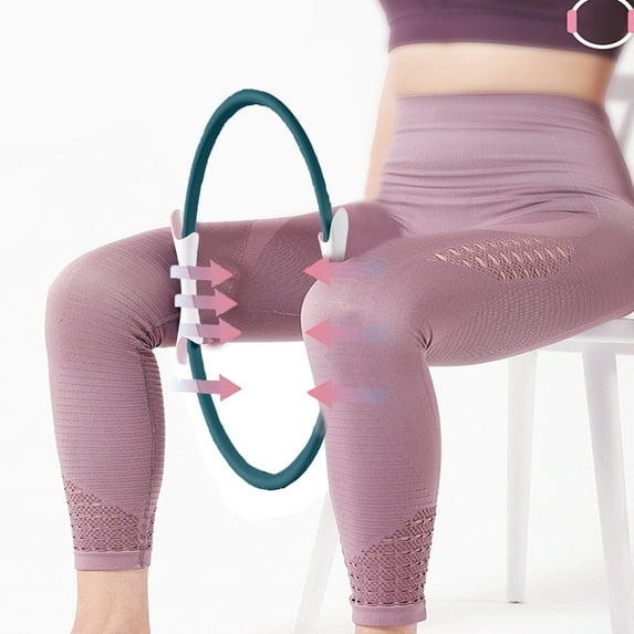 2025 New Pilates Ring Fitness Trainer, Pilates Ring for Mat & Reformer Workouts, Pilates Ring Fitness Circle 14.96" Yoga Rings Magic Circle with Dual Padded Handles for Toning Arms