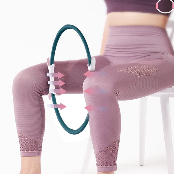 2025 New Pilates Ring Fitness Trainer, Pilates Ring for Mat & Reformer Workouts, Pilates Ring Fitness Circle 14.96" Yoga Rings Magic Circle with Dual Padded Handles for Toning Arms