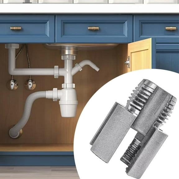 2025 New Pipe Thread Cutting Tool,Integrated Internal & External Pipe Threading Tool, Electric Drill Compatible PVC Pipe Threader Kit, 1/2" Pipe Sizes Rethreading Tool(1PC)