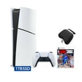 thumbnail image 1 of 2025 New PlayStation 5 Slim Digital Edition NBA 2K26 Bundle and Mytrix Controller Case - White, Slim PS5 1TB PCIe SSD Gaming Console, 1 of 8