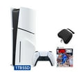 thumbnail image 1 of 2025 New PlayStation 5 Slim Disc Edition NBA 2K26 Bundle and Mytrix Controller Case - White, Slim PS5 1TB PCIe SSD Gaming Console, 1 of 8