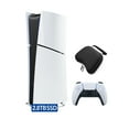 thumbnail image 1 of 2025 New PlayStation 5 Slim Upgraded 2.8TB Digital Edition Console, Controller and Mytrix Controller Case - White, Slim PS5 2.8TB PCIe SSD Gaming Console, 1 of 7