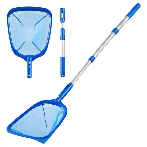 2025 New! Pool Skimmer Net with 3 Section Pole,Pool Fine Mesh Net,Telescopic Pole,Ultra-Fine