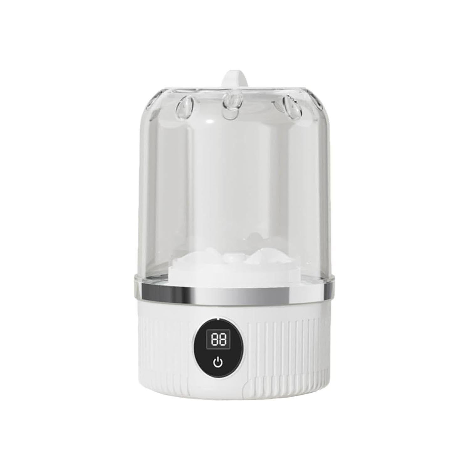 2025 New Portable Ultrasonic Mini Washing Machine – Rechargeable Travel Laundry Solution for Underwear, Compact Design for Apartments, Dorms, RVs, and Camping White