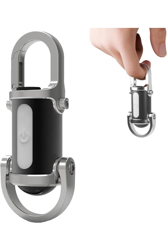 2025 New Power Bank Mini Keychain Flashlight, 2 in 1mini Flashlight and Power Banks, 1200lm Super Bright Mini Keychain Flashlights Waterproof with Power Bank & 3 Modes for Outdoor, Camping