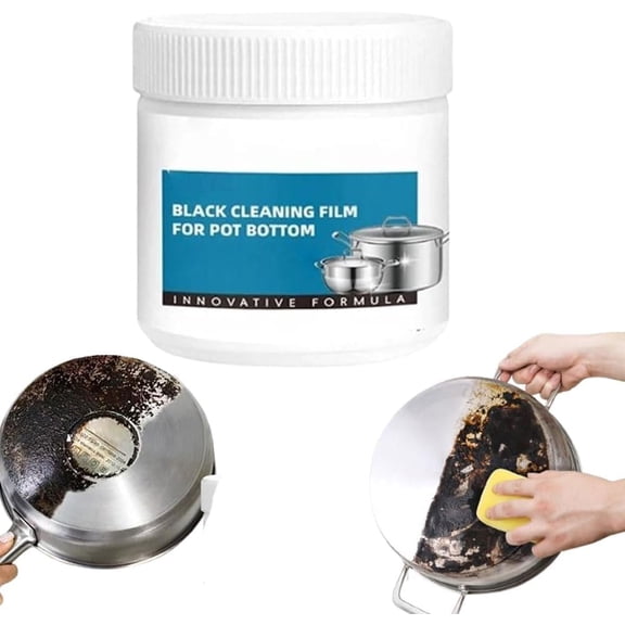 2025 New Powerful Burnt Residue Remover Paste  Multipurpose Oil Stain & Grease Cleaner for Stainless Steel Cookware, Kitchen Home Deep Cleaning  Z