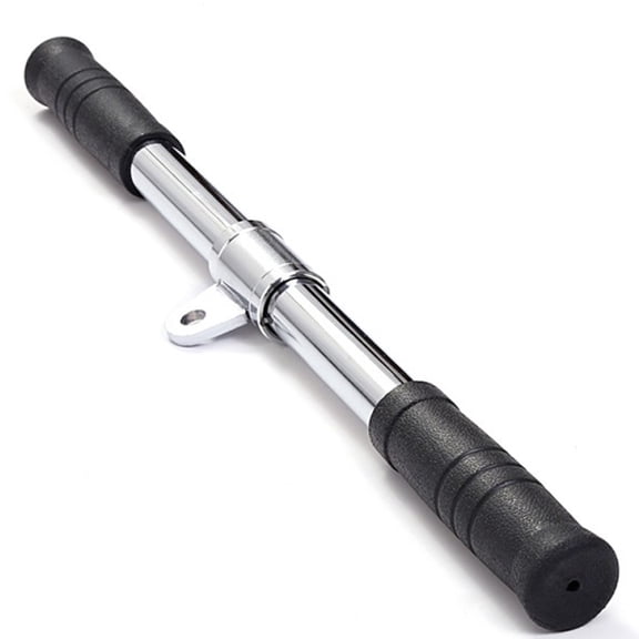 2025 New! Pull Down Bar Gym Rotating Straight for Cable Machine Attachments Workout Biceps Home Training Equipment