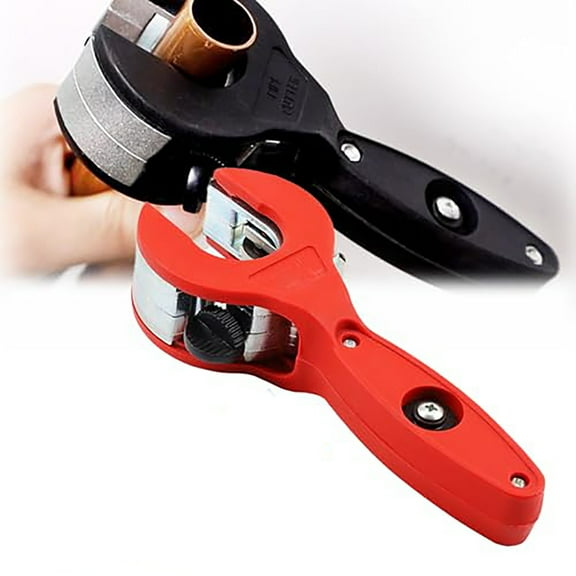 2025 New Ratcheting Tubing Cutter, 2 in 1 Close Quarters Tube Compact Cutter, High Precision Pipe Cutter Set for Copper,Tubing Cutter 1/4" to 7/8"