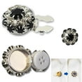 thumbnail image 1 of 2025 New Rhinestone Button Covers, Crystal Buttons for Clothing, Detachable Shirt Button Clips Buttons Jewelry, Button Snaps with Pliers Press for Dress Suit Tux Shirt Accessories, 1 of 5