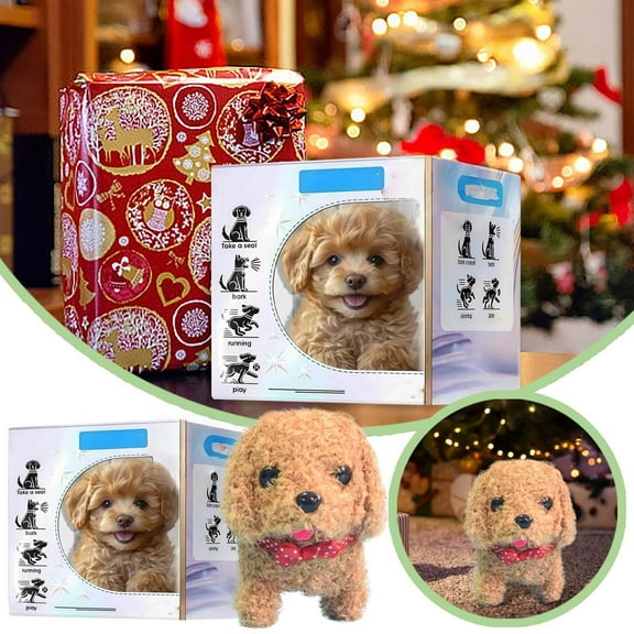 2025 New Robot Dog, Robot Puppy That Acts Like A Real Puppy, Nicoo - My Realistic Robotic Puppy, Nicco Robot Dog - Walking, Barking, Tail Wagging (Teddy)