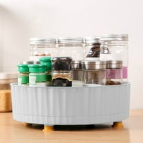 2025 New Rotating Storage Rack 360° Spinning Spice Rack, Makeup Organizer Spinning, for Cabinet, Kitchen Must Haves,