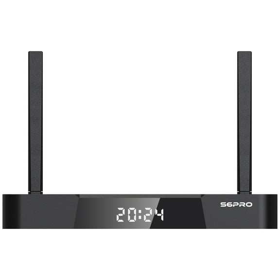 Superbox S6 Pro Box 2025, 4GB RAM / 32GB ROM, 6K Ultra HD Experience, Voice Control, Black + 64GB USB Flash Drive + HD HDMI Cable + Mini i8 Keyboard