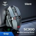 thumbnail image 1 of 2025 New SC300 Wireless 2.4G Gaming Mouse RGB 3200dpi Rechargeable Silent Mechanical E-sports Mouse for Desktop Computer Laptop, 1 of 8
