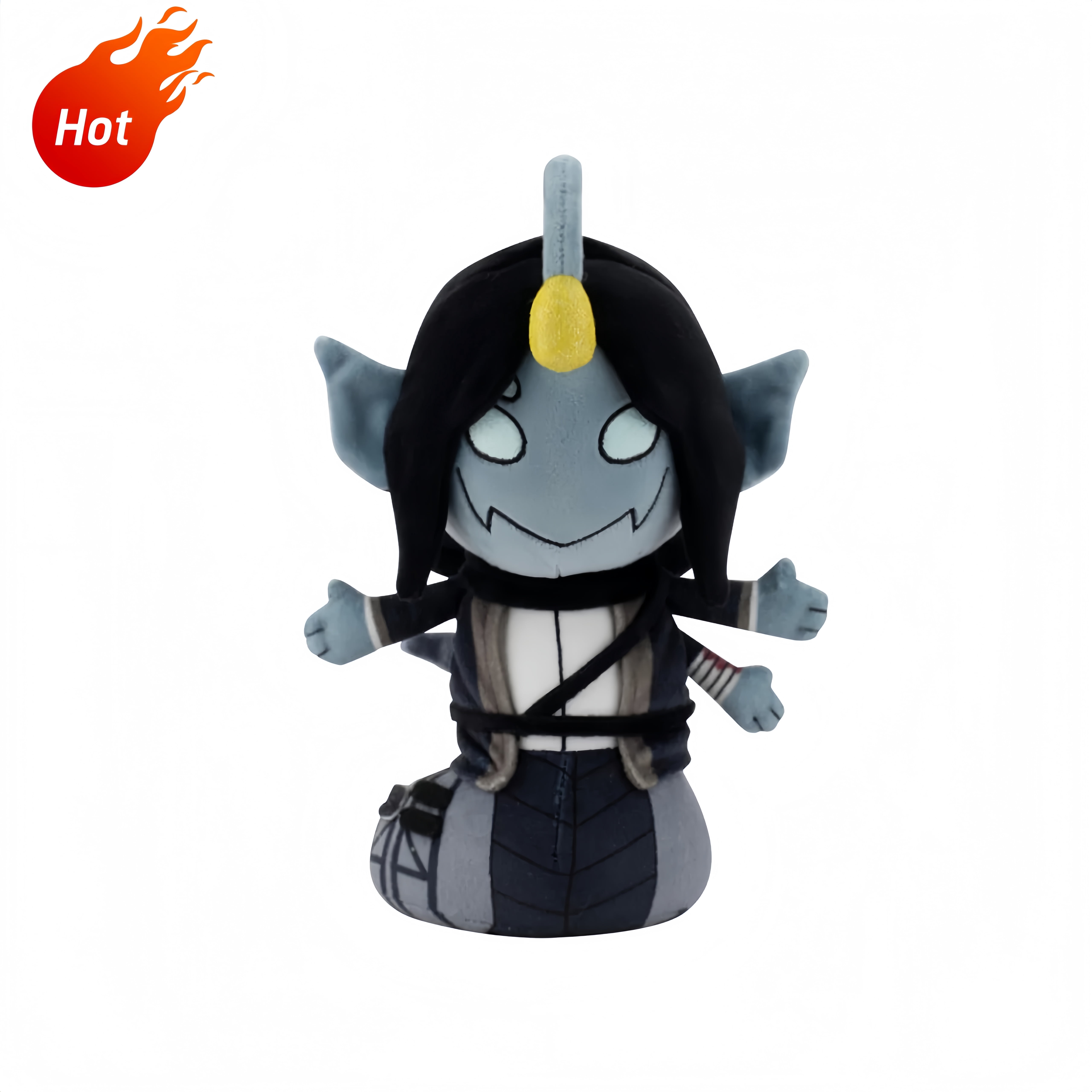Black Dragon Plush Stuffed Animal - 11.8 Inch Fantasy Toy For Kids & Collectors, Soft & Huggable