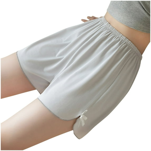 2025 New Shorts for Women Plus Size Fashion Solid Shorts High Waisted Stretchable Women Shorts Plus Gray