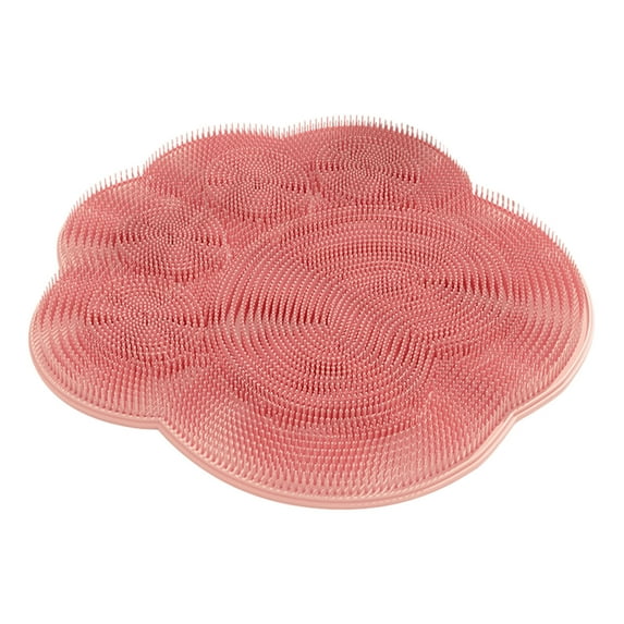 2025 New Shower Foot Scrubber Mat with Non- Suction Cups - Wall Mounted Back Washer Exfoliating Bath Wash Pad Foot Massage Cleaning Pad for Men and Women