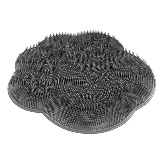 2025 New Shower Foot Scrubber Mat with Non- Suction Cups - Wall Mounted Back Washer Exfoliating Bath Wash Pad Foot Massage Cleaning Pad for Men and Women