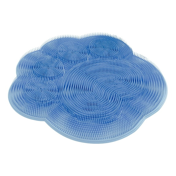 2025 New Shower Foot Scrubber Mat with Non- Suction Cups - Wall Mounted Back Washer Exfoliating Bath Wash Pad Foot Massage Cleaning Pad for Men and Women