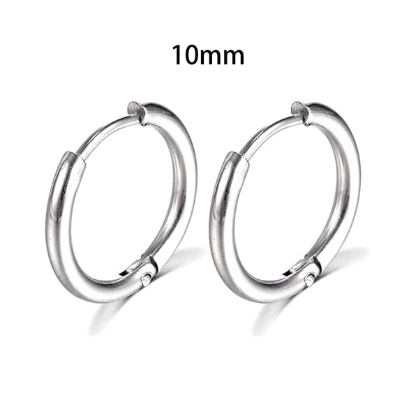 2025 New Simple Stainless Steel Small Hoop Earrings for Women Men Cartilage Ear Piercing Jewelry Pendientes Hombre Mujer