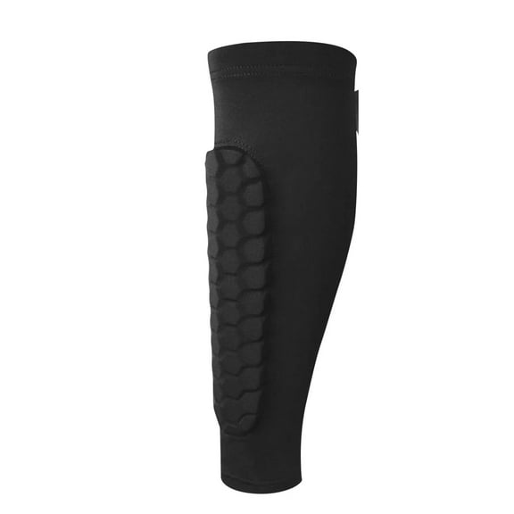 2025 New Ski Shin Guards, Ski Shields, Shin Defender Shin Guards, Compression Sleeve with Honeycomb Pads, Breathable Elastic Anti-Collision Leggings for Skiing Black XL