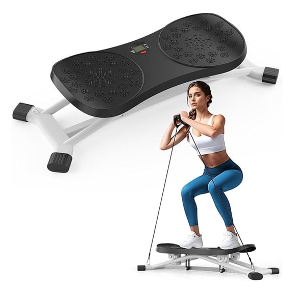 2025 New Ski Simulator Machine,Stridon Balance Board with Resistance Bands&LCD Monitor for Full Body, Noiseless Ski Exercise Machine for Skiing Beginners, Home Use