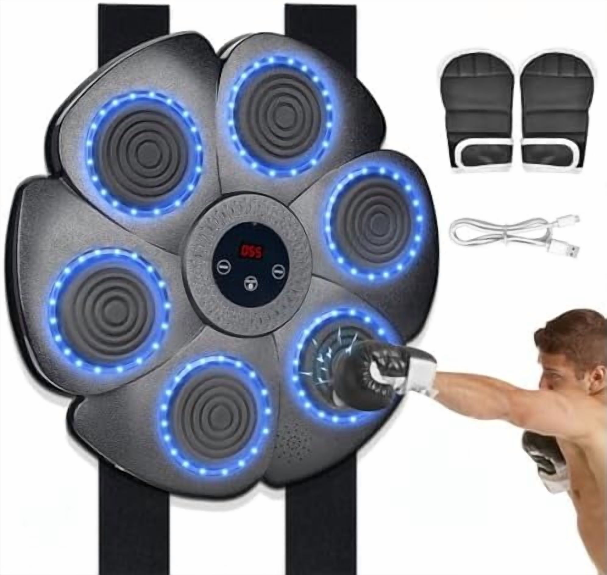 2025 New Smart Music Boxing Machine Interactive Punching Trainer with ...