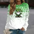 2025 New St Patricks Day Shirt Women Women's Fashion Casual Long Sleeve