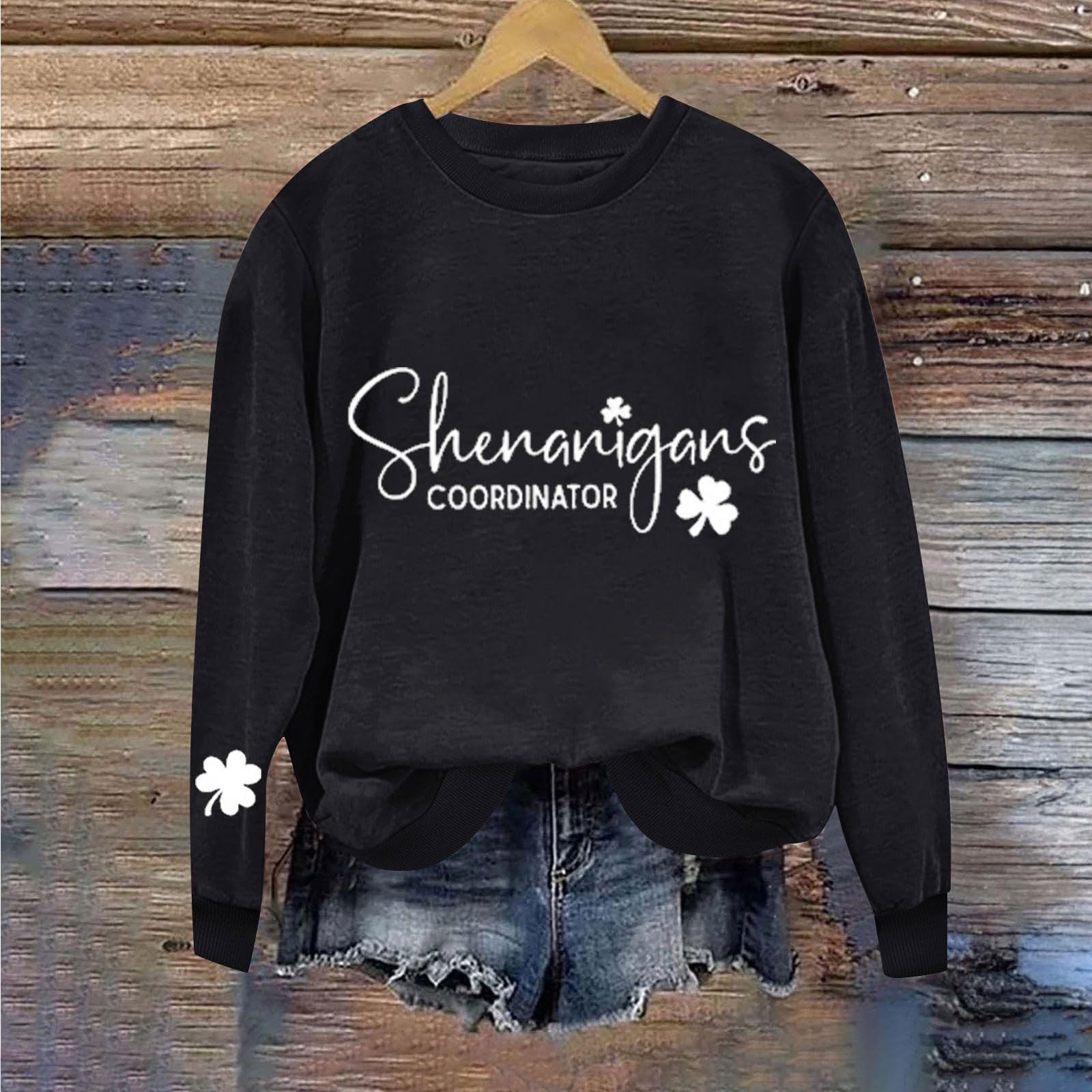 2025 New St Patricks Day Sweatshirt Women Women's Casual Fashion Print