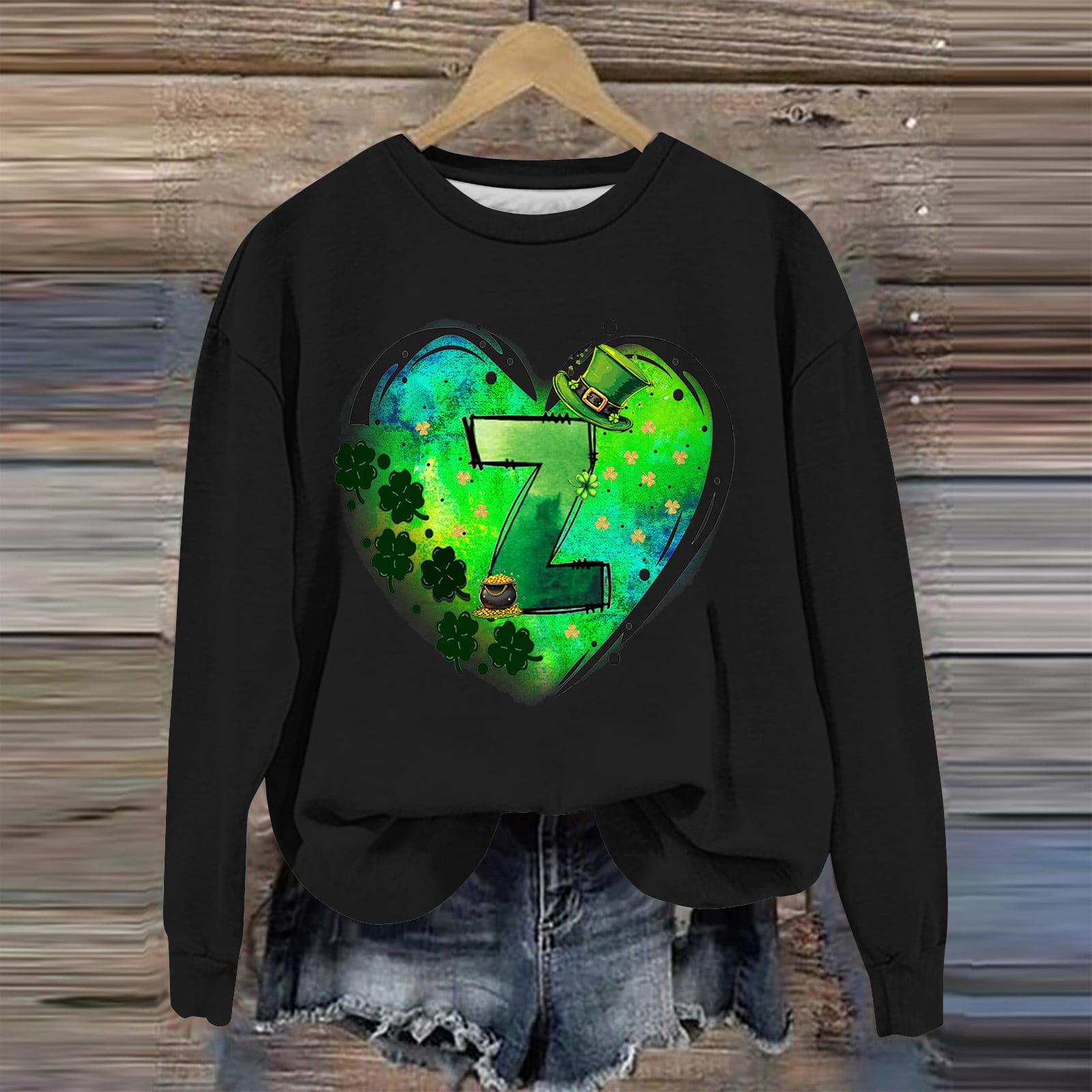 2025 New St Patricks Day Sweatshirt Women Women's Fashion St. Patrick's