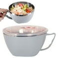 thumbnail image 1 of 2025 New Stainless Steel Soup Mugs with Leak-Proof Lids – 16oz (3.5"x5.5") for Hot Soup, Coffee, Stew – Microwave & Dishwasher Safe, Stackable, Perfect Holiday Gift Set, 1 of 4