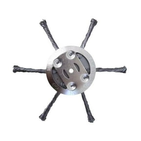 2025 New Steel Wire Grass Trimmer Head, String Trimmer Replacement Head, 6 inch Weed Wacker Attachments Heads for Gardening Lawnmower, Moss Grass Rust Removal 1 Pcs