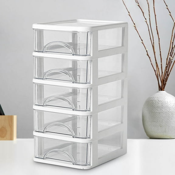 2025 New Storage Box Savings Up to 65% off Desktop Storage Box, Transparent Small Drawer Desk, Plastic Mini Storage Box, Stationery Storage Box - D