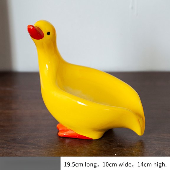 2025 New Style Ceramic Soap Box, Cute Duck Soap Dish Holder, INS Style Decorative Craft Soap Box