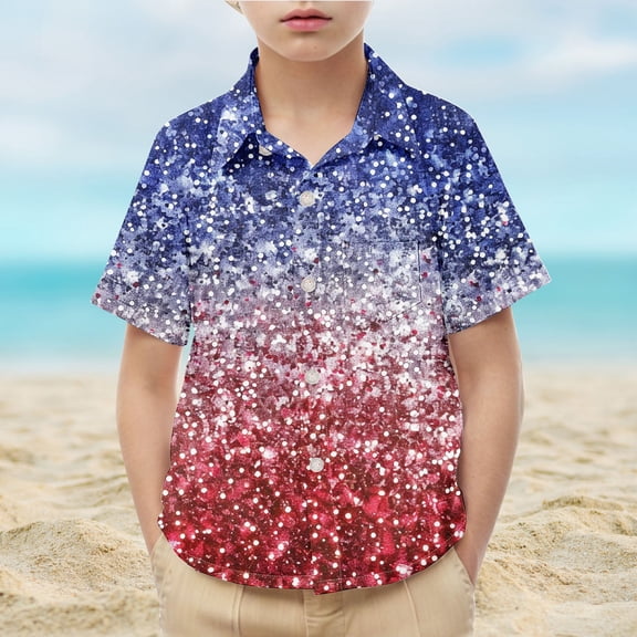 2025 New Summer Graphic Tees Kids Loose Lapels Short Sleeved Print Boys T Shirts Stretchable Girls Short Sleeve Tops