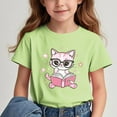 thumbnail image 1 of 2025 New Summer Tops for Girls Cute Round Neck Short Sleeved Print Boys T Shirts Lightweight Graphic Tees Boys, 1 of 7