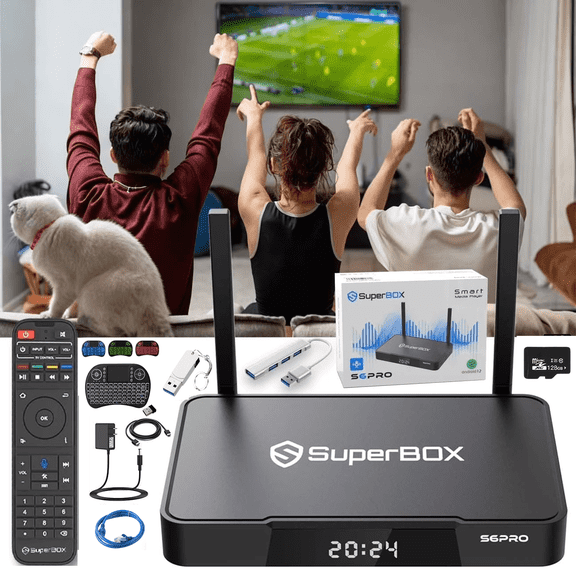 2025 New Superbox S6 PRO with Built in Box, 4GB RAM 32GB ROM