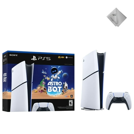 2025 New TEC PlayStation_5 Slim Digital Edition Console - ASTRO BOT Bundle (1TB SSD) – Includes Full Game, DualSense Controller – No Disc Drive
