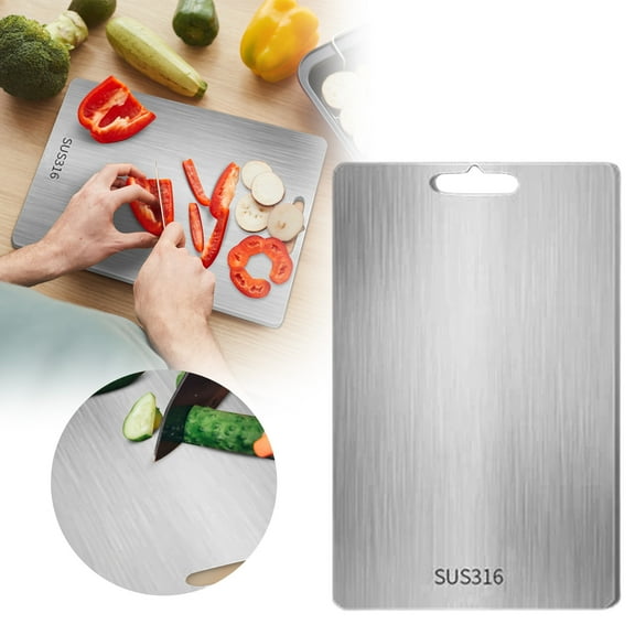 2025 New Titanium Cutting Board - 100% Pure Titanium Extra Large Cutting Board for Kitchen, Double Sided Safe Chopping Board for Meat, Vegetables & Fruits, Durable Home Kitchen Boards