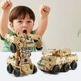 thumbnail image 1 of 2025 New! Toys for Boy, Transforming Robot Toys Military Team Deformation Action Figure Toddler Toys Car Christmas Birthday Gifts for 3-8, 1 of 9